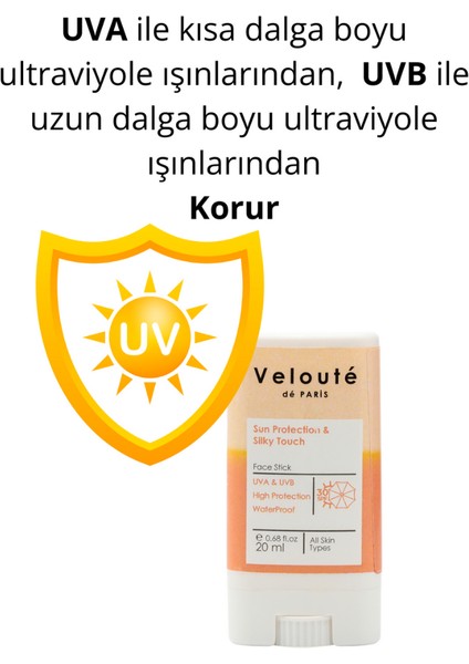 Güneş Koruması & İpeksi Dokunuş Stick Yüz Kremi 20 ml