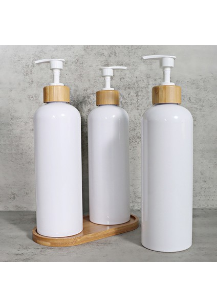 K Tarzı Beyaz Bulaşık Sabunu Pompalı Şişe Mutfak Için Doldurulabilir Banyo Şampuanı Duş Kremi Alt Şişeleme Kalıcı Etiketler Ahşap Tepsi (Yurt Dışından) fırsatları