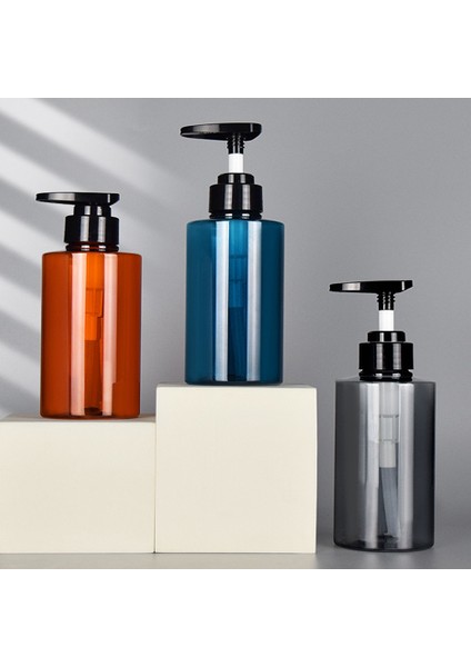 Mavi Stil 300 ml Şampuan ve Saç Kremi Dağıtıcı Şişeleri Duş Doldurulabilir Sabunluk Boş Pompalı Şişe Etiketli Banyo Organizatör Kavanoz (Yurt Dışından) fırsatları