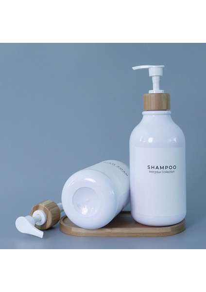 Beyaz-B Tarzı Beyaz Sabunluk Şişe Banyo Şampuanı Vücut Sabunu Şişesi Büyük Kapasiteli Losyon Basın Plastik Boş Konteyner 500 ml (Yurt Dışından) fiyatları