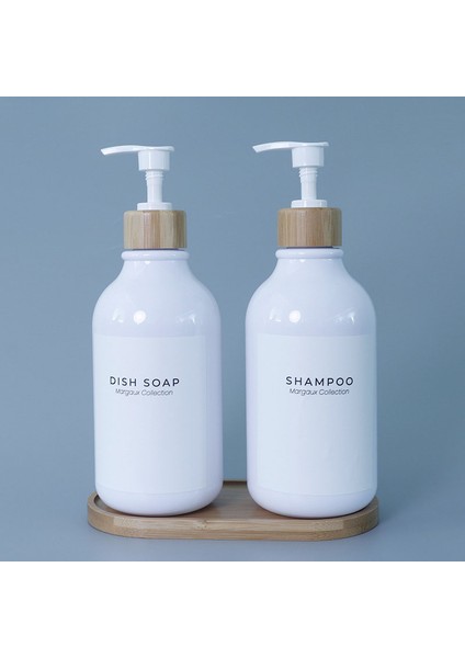 Beyaz-B Tarzı Beyaz Sabunluk Şişe Banyo Şampuanı Vücut Sabunu Şişesi Büyük Kapasiteli Losyon Basın Plastik Boş Konteyner 500 ml (Yurt Dışından) modelleri