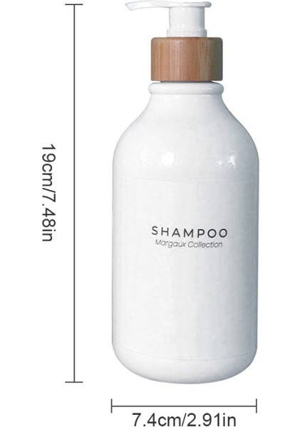 Beyaz-B Tarzı Beyaz Sabunluk Şişe Banyo Şampuanı Vücut Sabunu Şişesi Büyük Kapasiteli Losyon Basın Plastik Boş Konteyner 500 ml (Yurt Dışından) fırsatları