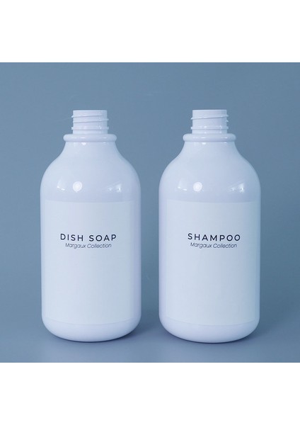 Beyaz-B Tarzı Beyaz Sabunluk Şişe Banyo Şampuanı Vücut Sabunu Şişesi Büyük Kapasiteli Losyon Basın Plastik Boş Konteyner 500 ml (Yurt Dışından) indirimleri