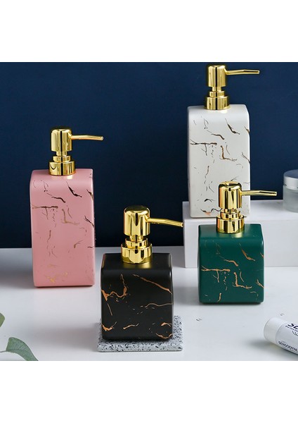 C Tarzı Yaratıcı Mermer Desen Kare Seramik Losyon Şişesi Ev Banyo Duş Jeli Şampuan El Sabunu Yüz Temizleme Şişesi (Yurt Dışından) fiyatları