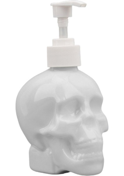Beyaz Stil 350 ml Yaratıcı Kafatası Banyo Sıvı Sabunluk El Sabunu Şeffaf Şişe Duş Jeli Şampuan Doldurulabilir Şişe (Yurt Dışından) modelleri