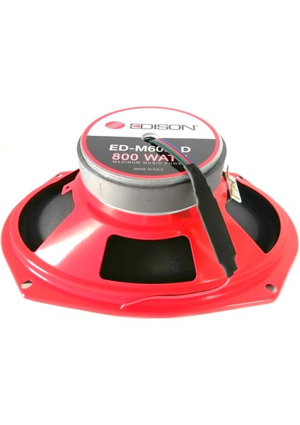 Ed M609LD 7 Renkli Rgb Işıklı Oval Midrange Kumandalı 800W Maksimum 120W Rms