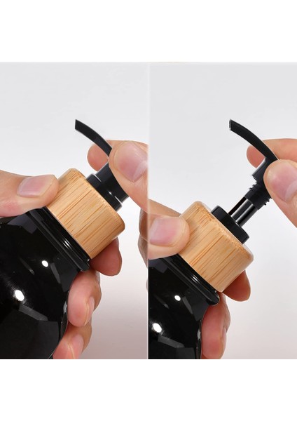 Çoklu Stil 300 ml ml Banyo Dispenseri Şampuan ve Saç Kremi Duş Sabun Şişesi Eczacı Losyon Duvara Monte Bambu Pompalı Sabunluk (Yurt Dışından) indirimleri