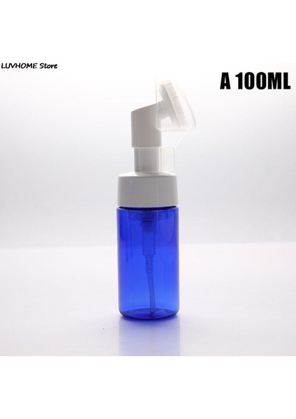 100ML Stili 200 ml Sabun Köpük Şişe Yüz Temizleyici Köpük Makinesi Şişe Silikon Temiz Fırça ile Taşınabilir Yüz Yıkama Köpük Köpük Şişeleri (Yurt Dışından)