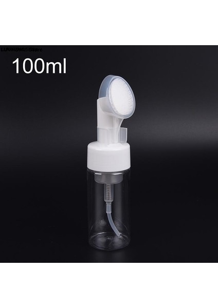 100ML Stili 200 ml Sabun Köpük Şişe Yüz Temizleyici Köpük Makinesi Şişe Silikon Temiz Fırça ile Taşınabilir Yüz Yıkama Köpük Köpük Şişeleri (Yurt Dışından)