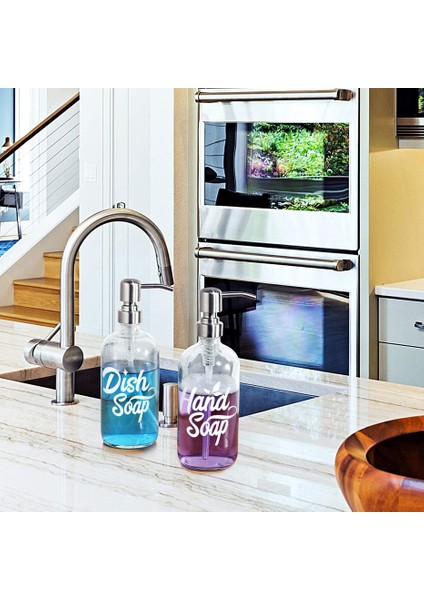 Siyah Stil Et Dağıtıcı Etiket Bulaşık Sabunu El Sabunu Etiketleri Banyo Mutfak Losyon Pres Şişesi Su Geçirmez Ayrılabilir Etiketler (Yurt Dışından) fırsatları