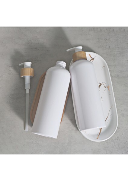 Bir Stil 500 ml Sıvı Sabunluk Şişe Şampuan Vücut Yıkama Duş Jeli Şişe Ev Banyo Doldurulabilir Şişe (Yurt Dışından) indirimleri