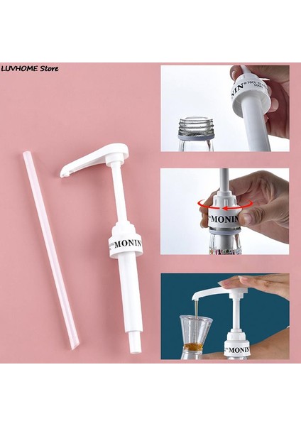 Beyaz Stil Kahve 1 Litre Dağıtıcı Şurup Pompası Siyah Sıvı Dağıtıcı Şurup 10ML Meyve Suyu Şişesi Dağıtıcı Pompası (Yurt Dışından) fırsatları
