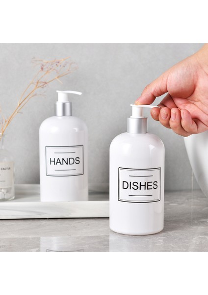 Yeşil Tarzı 500ML ml Banyo Şampuan Şişesi Sabunluk Vücut Yıkama Saç Kremi Doldurulabilir Şişe Mutfak Aksesuarları (Yurt Dışından) modelleri