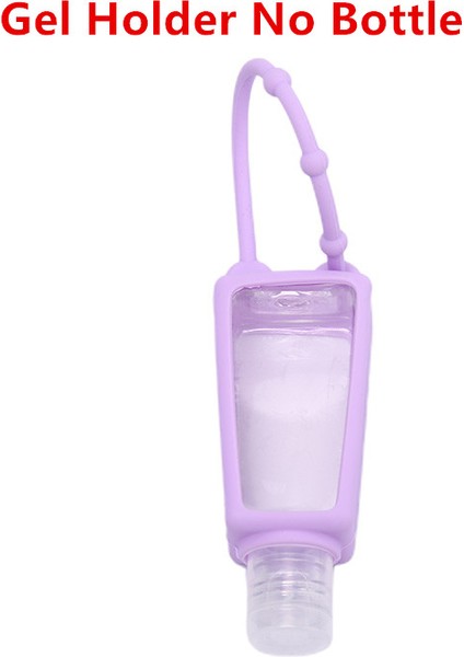 Mor Tarzı Karikatür Silikon Mini El Temizleyici Tutucu Seyahat Taşınabilir Güvenli Jel Tutucu Asılabilir Sıvı Sabunluk Kapları 30 ml (Yurt Dışından)
