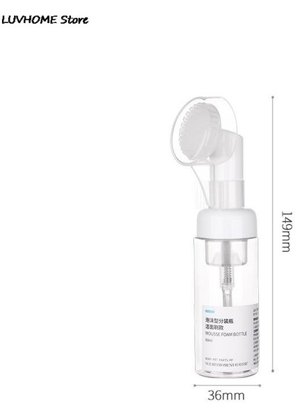 60 ml Tarzı 200 ml Sabun Köpük Şişe Yüz Temizleyici Köpük Makinesi Şişe Silikon Temiz Fırça ile Taşınabilir Yüz Yıkama Köpük Köpük Şişeleri (Yurt Dışından)