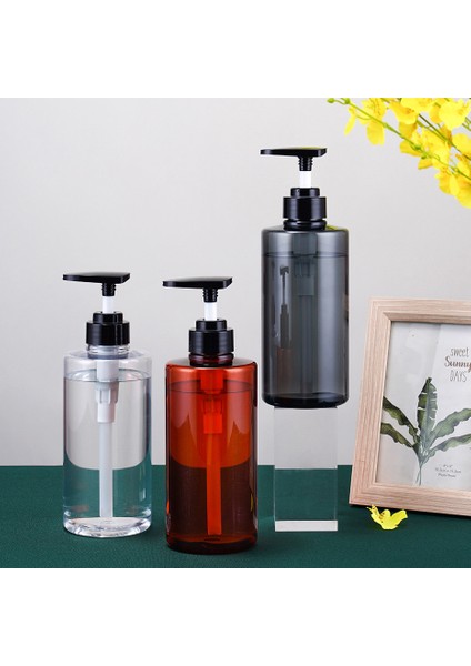 Net Stil 500 ml Otel Banyo Için Duş Boş Sabunluk Plastik Losyon Saklama Kabı Için Doldurulabilir Şampuan ve Saç Kremi Şişeleri (Yurt Dışından) fiyatları