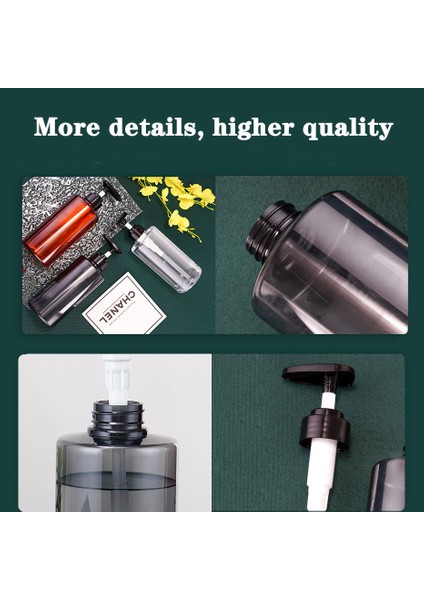 Net Stil 500 ml Otel Banyo Için Duş Boş Sabunluk Plastik Losyon Saklama Kabı Için Doldurulabilir Şampuan ve Saç Kremi Şişeleri (Yurt Dışından) indirimleri