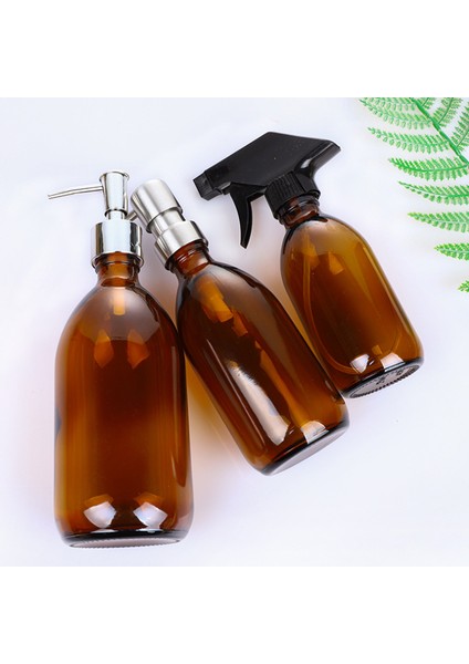 C Tarzı 500 ml Iskandinav Tarzı Kahverengi Banyo Doldurulabilir Cam Şişe Duş Jeli Şampuan Basın Şişesi Duş Jeli Doldurulabilir Banyo Depolama Şişeleri (Yurt Dışından) indirimleri