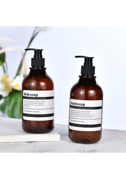 No.7 Tarzı 500 ml Mutfak Lavabo Için Bulaşık Sabunu Dispenseri Pompalı Banyo El Sabunu Şişesi Su Geçirmez Etiketli Banyo Losyon Kabı (Yurt Dışından) fırsatları