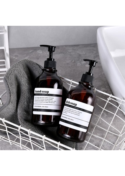 No.7 Tarzı 500 ml Mutfak Lavabo Için Bulaşık Sabunu Dispenseri Pompalı Banyo El Sabunu Şişesi Su Geçirmez Etiketli Banyo Losyon Kabı (Yurt Dışından) indirimleri