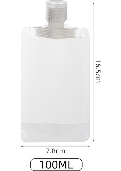 5PCSX100ML Tarzı Taşınabilir Emülsiyon Bölünmüş Çanta Kozmetik Seyahat Emülsiyon Dağıtıcı Doldurulabilir Çanta Şampuan Kozmetik Sıvı Saklama Kabı (Yurt Dışından)