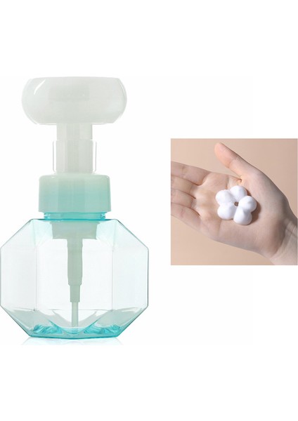 E Tarzı 300 ml Sıvı Sabunluk Çiçek Şekli Köpüklü Şişe Köpük Köpük Pompası Boş Şişe Plastik Şeffaf Şişe Duş Jeli Pompası (Yurt Dışından)
