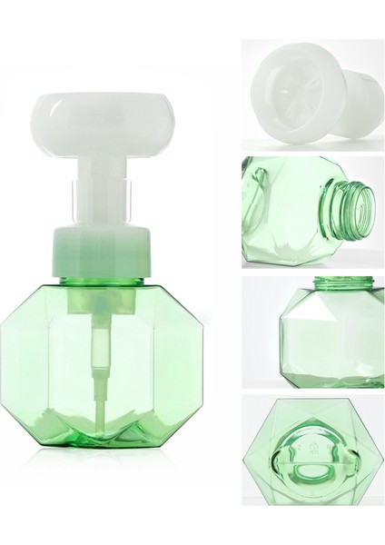 E Tarzı 300 ml Sıvı Sabunluk Çiçek Şekli Köpüklü Şişe Köpük Köpük Pompası Boş Şişe Plastik Şeffaf Şişe Duş Jeli Pompası (Yurt Dışından)