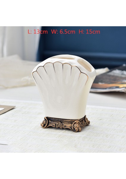 D Tarzı Eramics Beyaz Losyon Şişesi Avrupa Tarzı Gargara Bardak Sabunluk Diş Fırçası Tutucu Ev Banyo Aksesuarları Malzemeleri (Yurt Dışından)