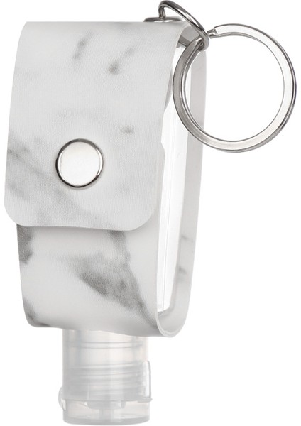 Gümüş Tarzı ml Taşınabilir Seyahat Doldurulabilir Şişe Silikon El Temizleyici Parfüm Tutucu Anahtarlık Tutucu Mini Boş Konteyner Şişe (Yurt Dışından)