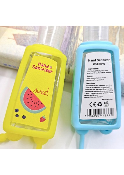 Mor Tarzı Karikatür Silikon Mini El Temizleyici Tutucu Seyahat Taşınabilir Güvenli Jel Tutucu Asılabilir Sıvı Sabunluk Kapları 30 ml (Yurt Dışından) indirimleri