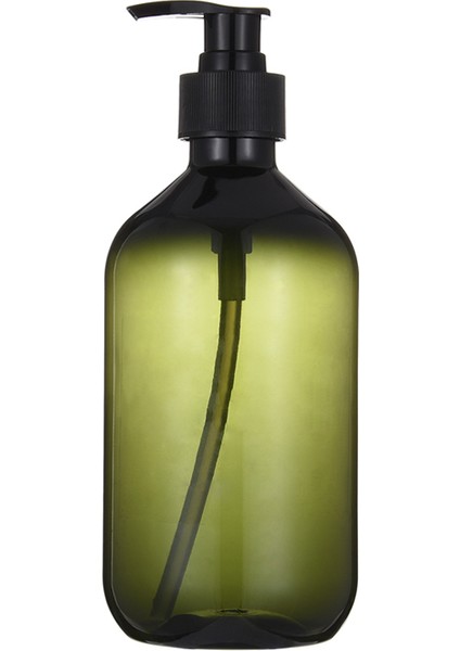 Yeşil Stil Sabunluk Şişesi Doldurulabilir Şampuan Duş Jeli Şişe Banyo Çok Amaçlı Sıvı Saklama Kabı 500 ml (Yurt Dışından)