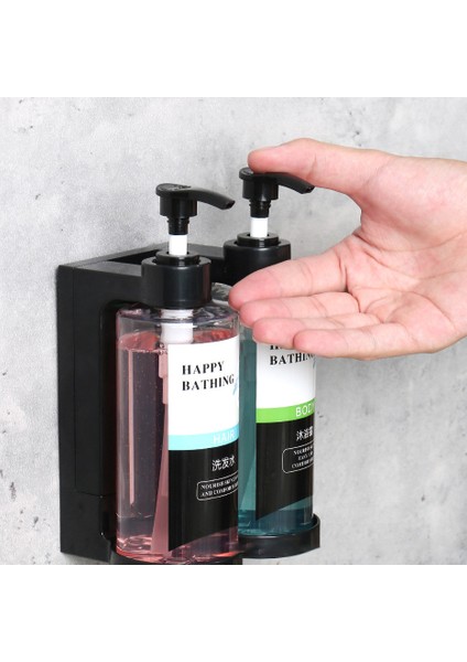 E Tarzı Temizle Şampuan Kremi Bodywash Dispenser Şişeleri Duş Duvarı Için Pompalı Boş Şampuan Şişeleri Matkap Ücretsiz Duş Şişeleri (Yurt Dışından)