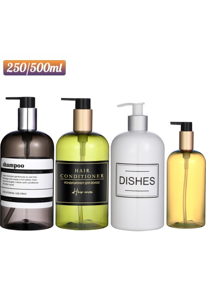 Beyaz Stil 250 ml ml Şampuanlık Şişe Taşınabilir Losyon Şişesi Banyo Doldurulabilir Duş Jeli Sabunluk Mutfak Aksesuarları (Yurt Dışından) fiyatları
