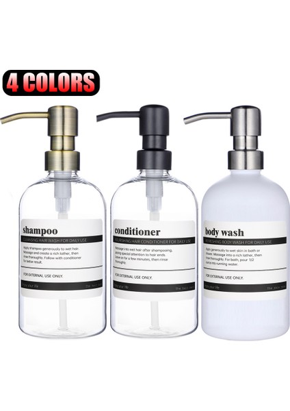 No.13 Tarzı Plastik Dolum Sabunluk Şişesi Paslanmaz Çelik Pompa ile Lüks Görünüm Misafir Odası Dekorasyon Losyon Şampuan Saç Kremi Gövde (Yurt Dışından) fiyatları