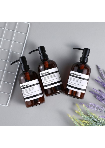 No.13 Tarzı Plastik Dolum Sabunluk Şişesi Paslanmaz Çelik Pompa ile Lüks Görünüm Misafir Odası Dekorasyon Losyon Şampuan Saç Kremi Gövde (Yurt Dışından) indirimleri