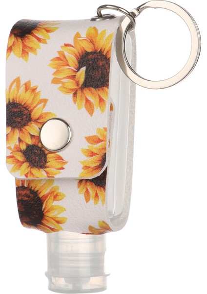 Bordo Tarzı ml Taşınabilir Seyahat Doldurulabilir Şişe Silikon El Temizleyici Parfüm Tutucu Anahtarlık Tutucu Mini Boş Konteyner Şişe (Yurt Dışından)