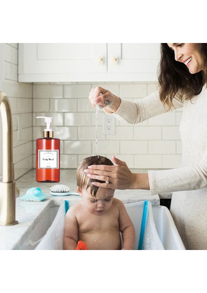 Mavi Stil 300ML Şeffaf Sabun Pompalı Şişe Banyo Duş Şampuanı Jeli Dağıtıcı Doldurulabilir Sabunluk Banyo Losyonu Için Boş Şişe (Yurt Dışından) modelleri