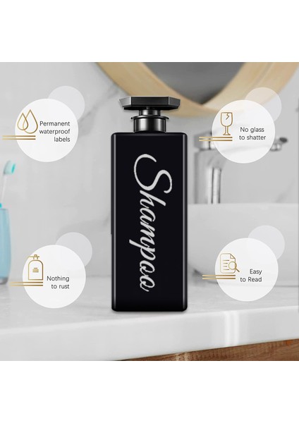 B Tarzı Duş Şampuan Dispenseri Doldurulabilir Vücut Yıkama Kremi Dispenser Şişeleri Banyo Sabun Kabı Boş Şişe (Yurt Dışından) fırsatları