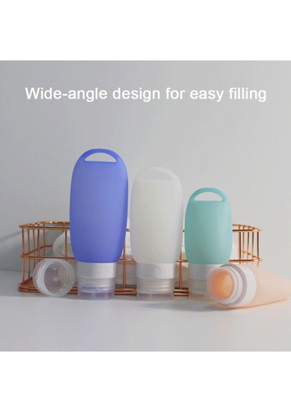 T Tarzı 40 ml ml Silikon Doldurulabilir Dağıtım Şişesi, Taşınabilir Otel Şampuanı, Duş Jeli, Seyahat Sıkma Losyon Dağıtım Seti (Yurt Dışından) indirimleri