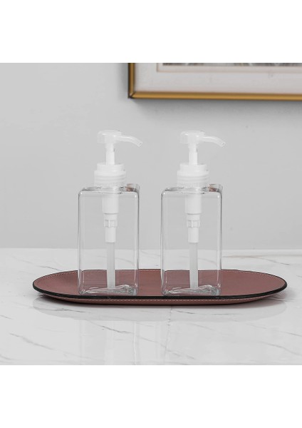 Kahverengi Tarzı 250 ml Banyo Doldurulabilir Plastik Boş Losyon Sabunluk Şişe Sıvı Konteyner Şampuan Kremi Vücut Yıkama ml (Yurt Dışından) fırsatları