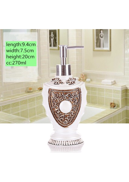 D Tarzı 1 Adet Avrupa Reçine Seyahat Losyon Şişesi Sıvı Sabunluk Mutfak El Dezenfektanı Depolama Şampuan Şişesi Banyo Aksesuarı (Yurt Dışından)