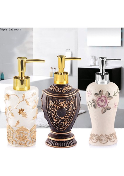 D Tarzı 1 Adet Avrupa Reçine Seyahat Losyon Şişesi Sıvı Sabunluk Mutfak El Dezenfektanı Depolama Şampuan Şişesi Banyo Aksesuarı (Yurt Dışından) fiyatları