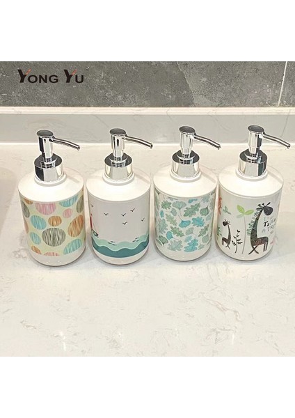 No.4 Stili 320 ml Plastik Sabunluk Banyo Aksesuarları Sıvı Sabunluklar Dağıtıcı De Jabón Doldurulabilir El Dezenfektanı Şişeleri (Yurt Dışından) modelleri