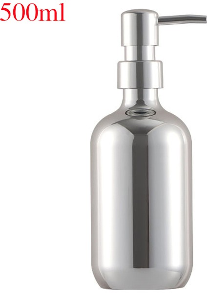 GÜMÜŞ-500ML Tarzı 500 ml Duş Kaplama Sabunluk Şişesi Doldurulabilir Şampuan Saç Kremi Bodywash Dağıtıcı Şişe Banyo ve Mutfak Için (Yurt Dışından)
