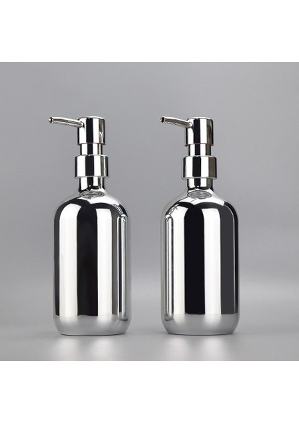 GÜMÜŞ-500ML Tarzı 500 ml Duş Kaplama Sabunluk Şişesi Doldurulabilir Şampuan Saç Kremi Bodywash Dağıtıcı Şişe Banyo ve Mutfak Için (Yurt Dışından) fiyatları