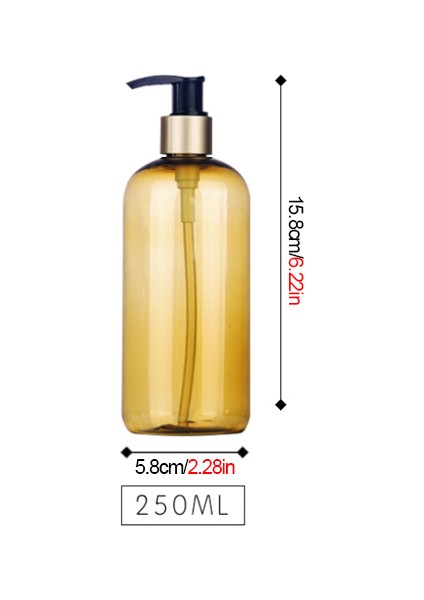 Bir Stil Etiket Etiketleri ile Pet Sabun Şişeleri Banyo Şampuanı El Temizleyici Şişe Kozmetik Vücut Yıkama Losyonu Açık Seyahat Araçları (Yurt Dışından)