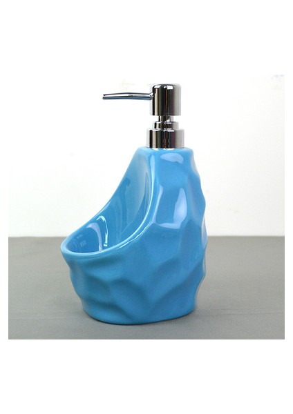 B Tarzı Mermer Doku Seramik Sabunluk El Temizleyici Şişe Deterjan Şişesi Mutfak Banyo Aksesuarları Seramik Losyon Bo (Yurt Dışından)