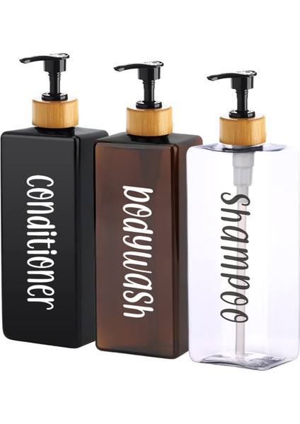 Altın Tarzı 500 ml Şampuan Kremi Şişeleri Pompalı Dağıtıcı Boş Doldurulabilir Vücut Yıkama Duş Jeli Losyon Kapları Su Geçirmez Etiket (Yurt Dışından) fiyatları