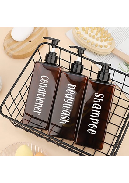 Altın Tarzı 500 ml Şampuan Kremi Şişeleri Pompalı Dağıtıcı Boş Doldurulabilir Vücut Yıkama Duş Jeli Losyon Kapları Su Geçirmez Etiket (Yurt Dışından) indirimleri