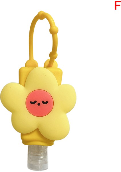 F Tarzı Yeni Ute Silikon Mini El Temizleyici El Jeli Tutucu Taşınabilir Güvenli Jel Tutucu Seyahat Şampuan Sabunluk Şişesi 30 ml (Yurt Dışından)